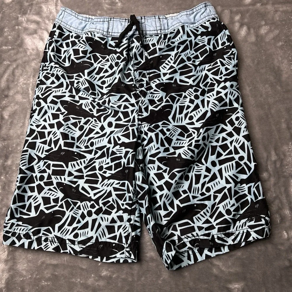 Tommy Bahama Shorts Boys Size‎ Large Swim Trunks Mesh Lined Shark